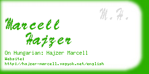 marcell hajzer business card